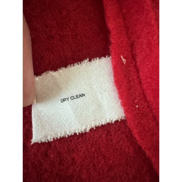 Anthropologie Boiled Wool Jacket Red Thistle & Lavender S - Picture 7 of 8